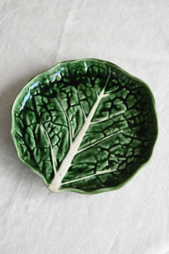 Majolica Cabbage Plate