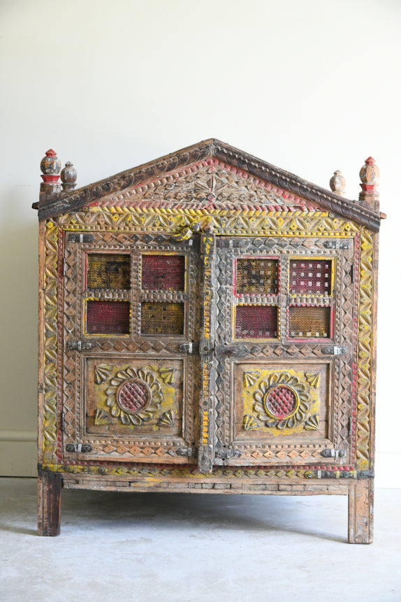 Polychrome Indian Cupboard Damchiya