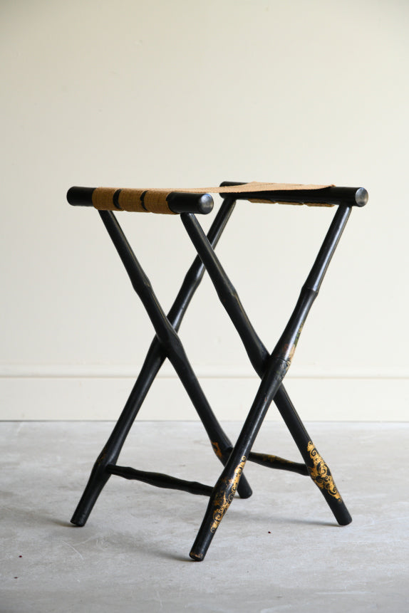 Antique Ebonised Luggage Stand