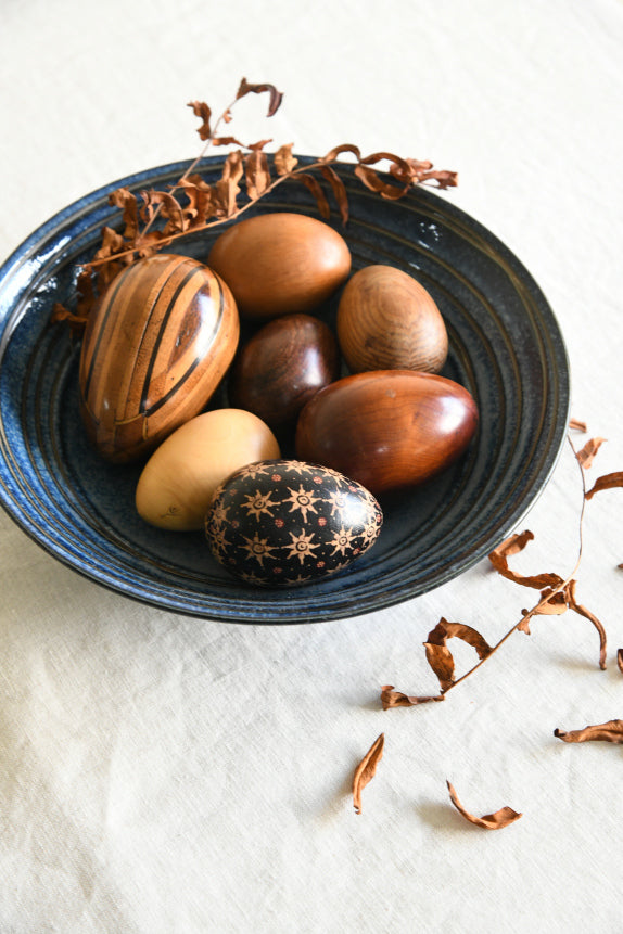 Collection Polished Wooden Eggs