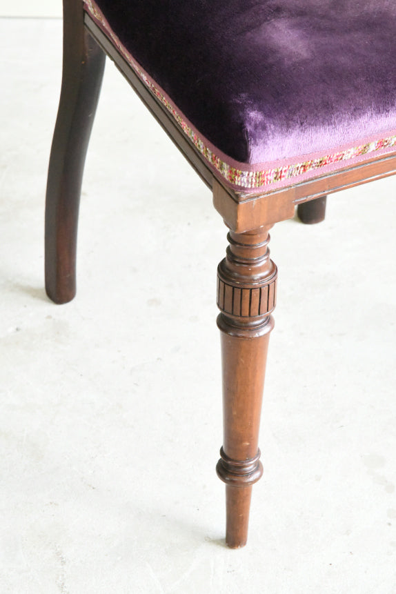 Single Mahogany Occasional Chair