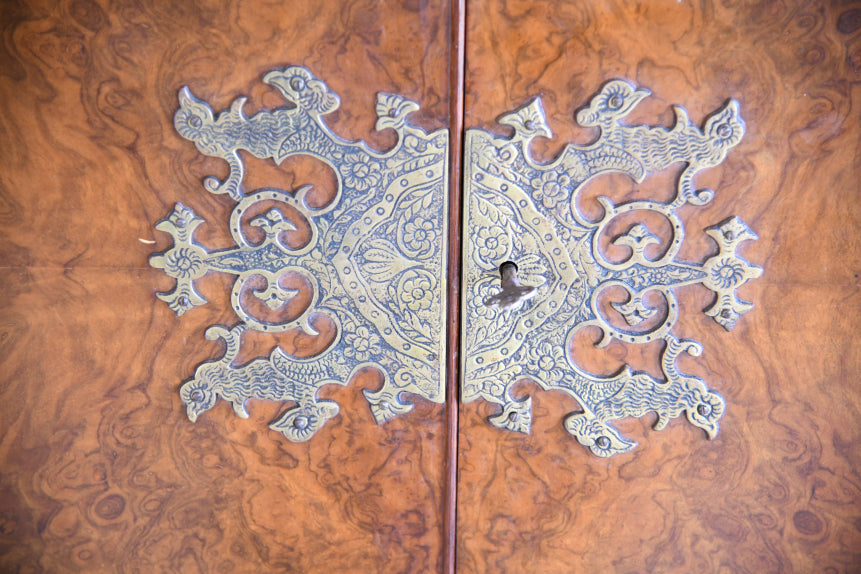 Vintage Burr Walnut Cocktail Cabinet