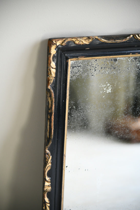 Antique Ebonised Wall Mirror