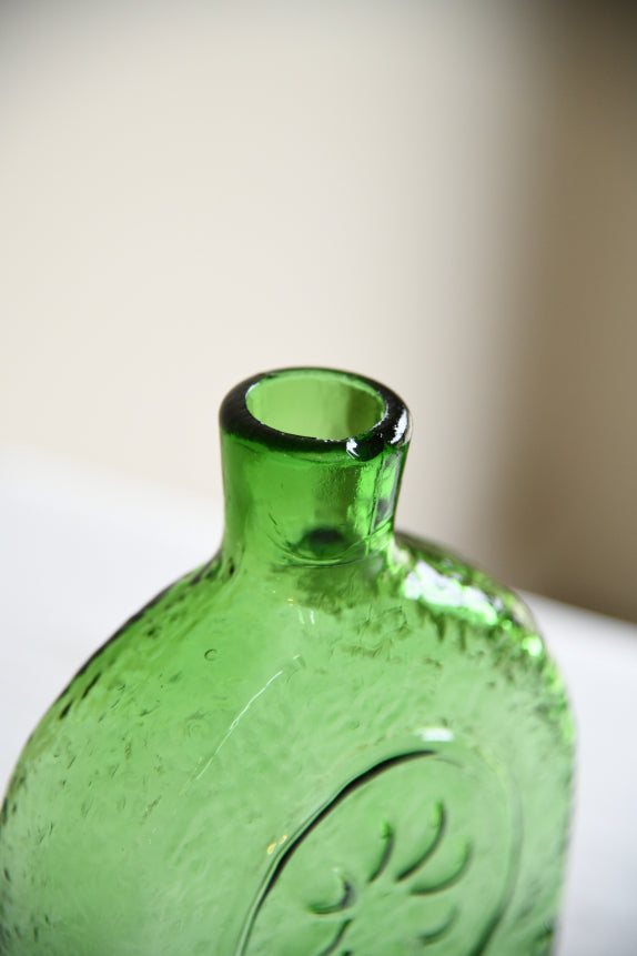 Retro Empoli Green Glass Bottle