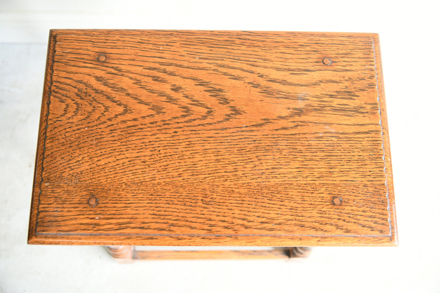 Traditional Style Oak Joint Stool
