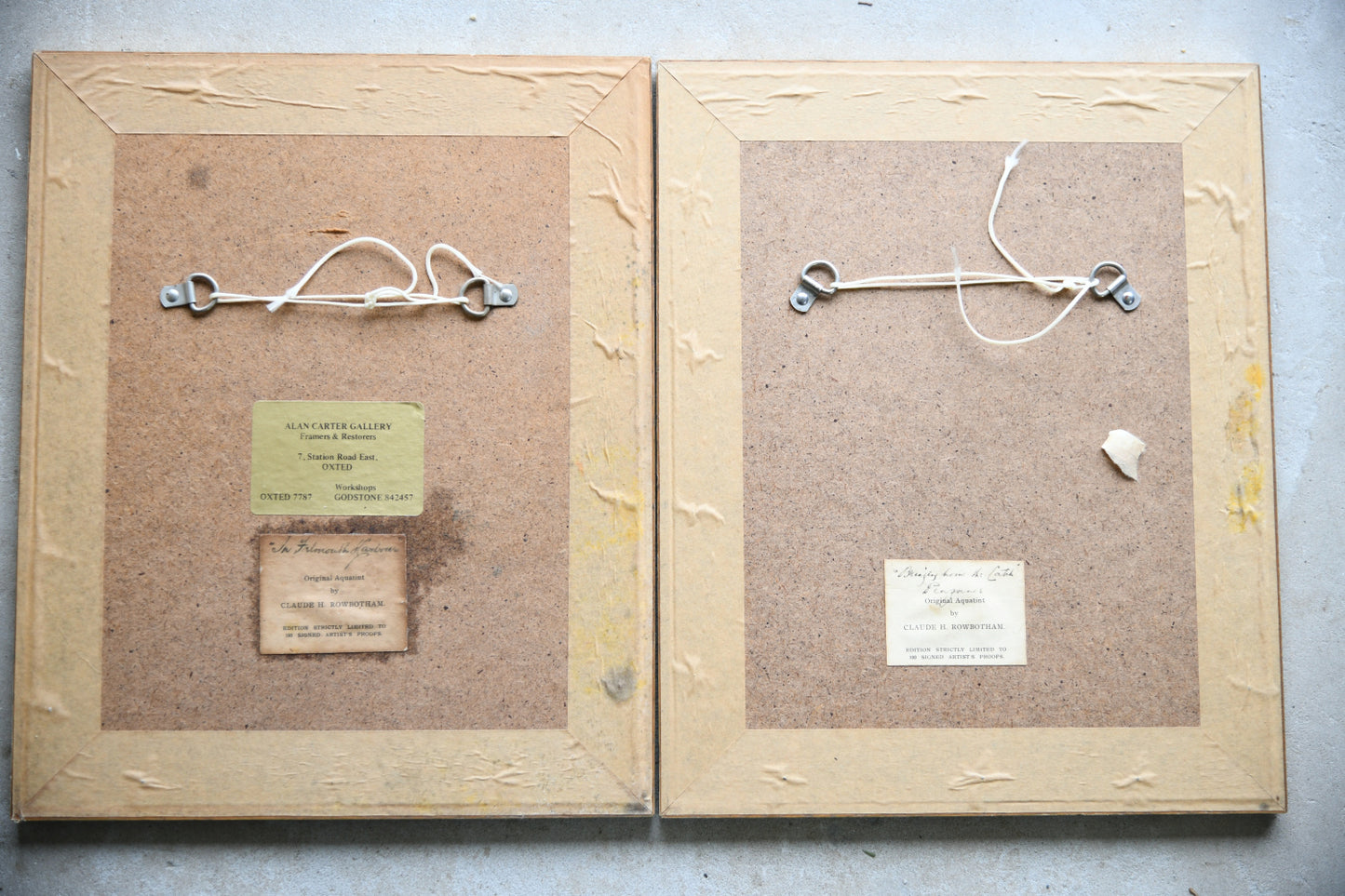 Pair Antique Aquatints