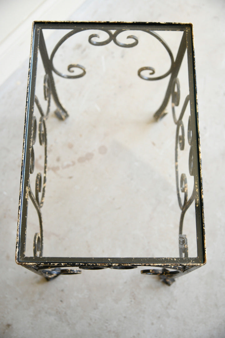 Vintage Wrought Iron Occasional Table