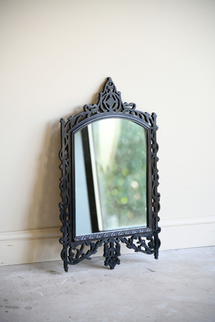 Ebonised Pierced Wall Mirror