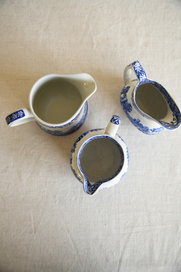 3 Spode Italian Jugs