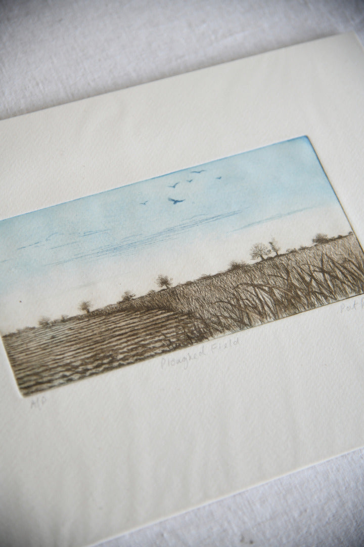 Pat Reid - Ploughed Field Etching