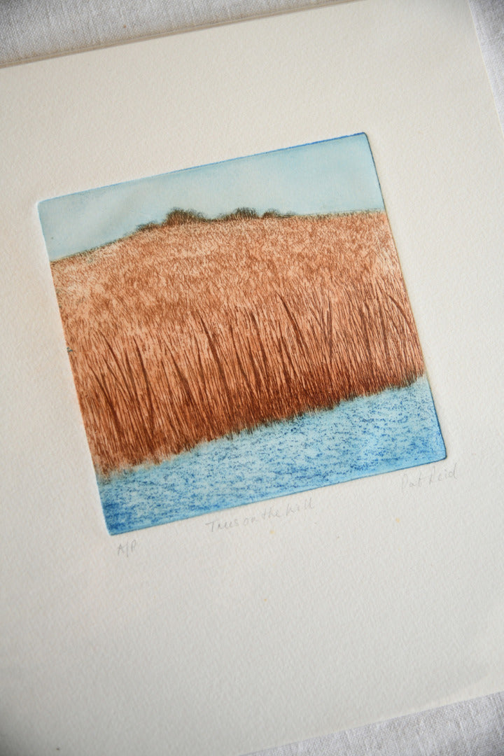 Pat Reid - Trees on The Hill Etching