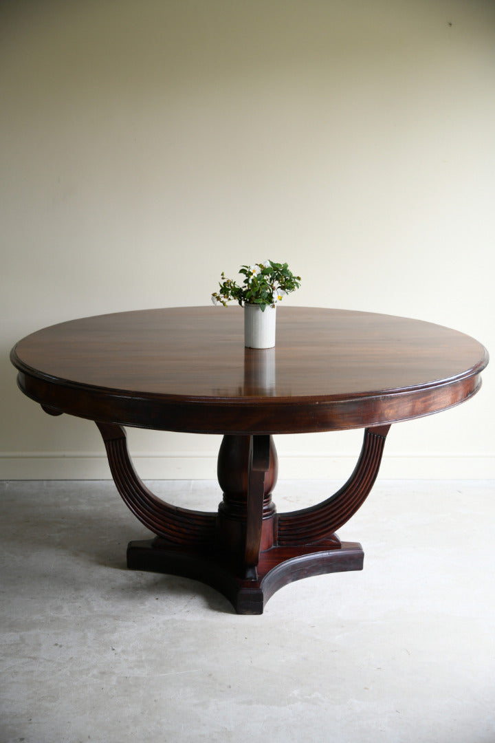 Regency Style Mahogany Round Table