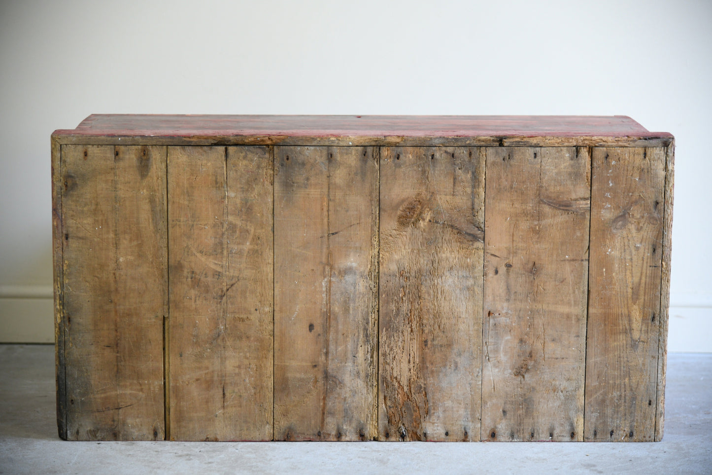 Antique Painted Pine Trunk
