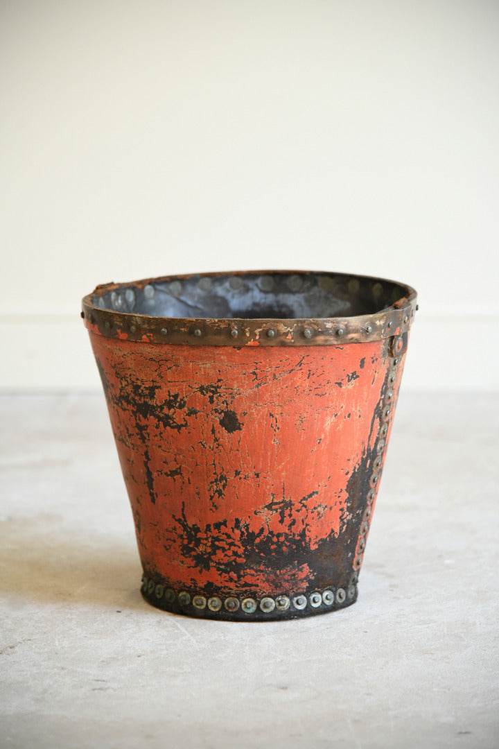 19th Century Leather Fire Bucket