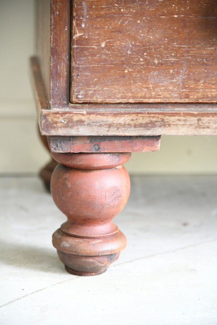 Antique Victorian Pine Chest of Drawers
