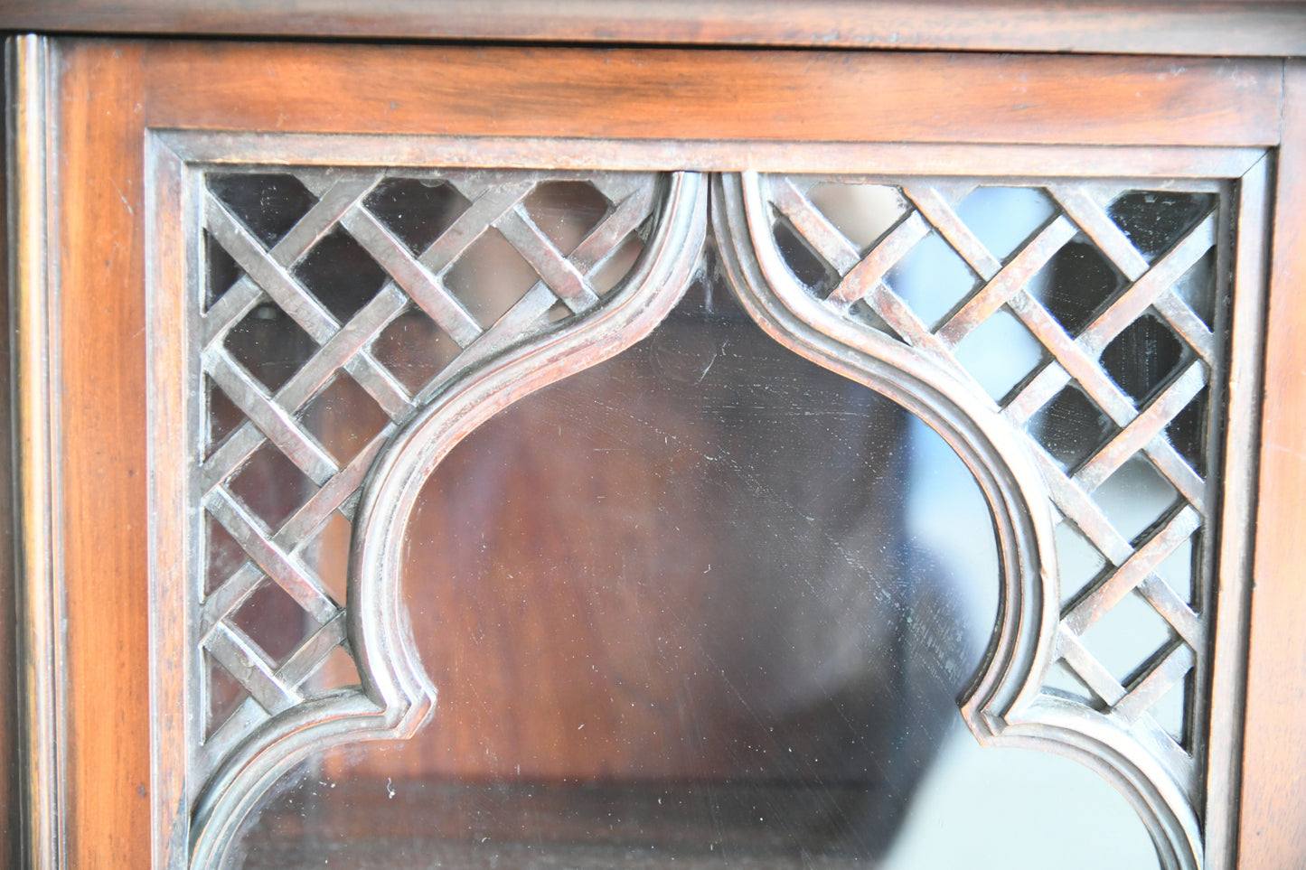 Edwardian Mahogany Glazed Wall Cabinet