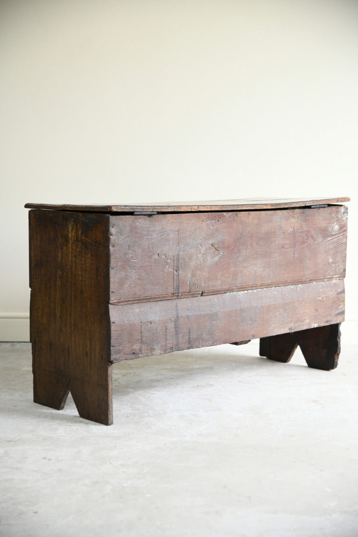 18th Century Oak Six Plank Coffer