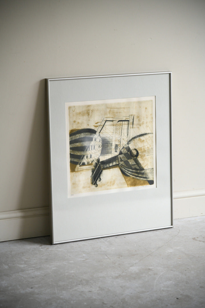 Brigitte Coudrain Lute Study Limited Edition Etching