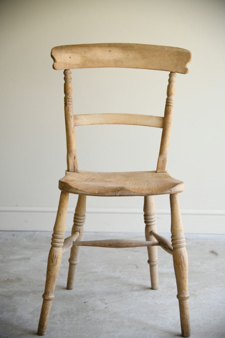 Antique Victorian Elm & Beech Kitchen Chair
