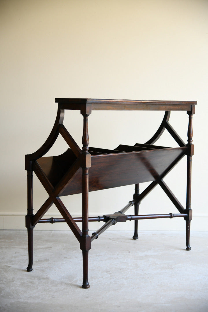Late 19th Century Mahogany Book Trough Stand