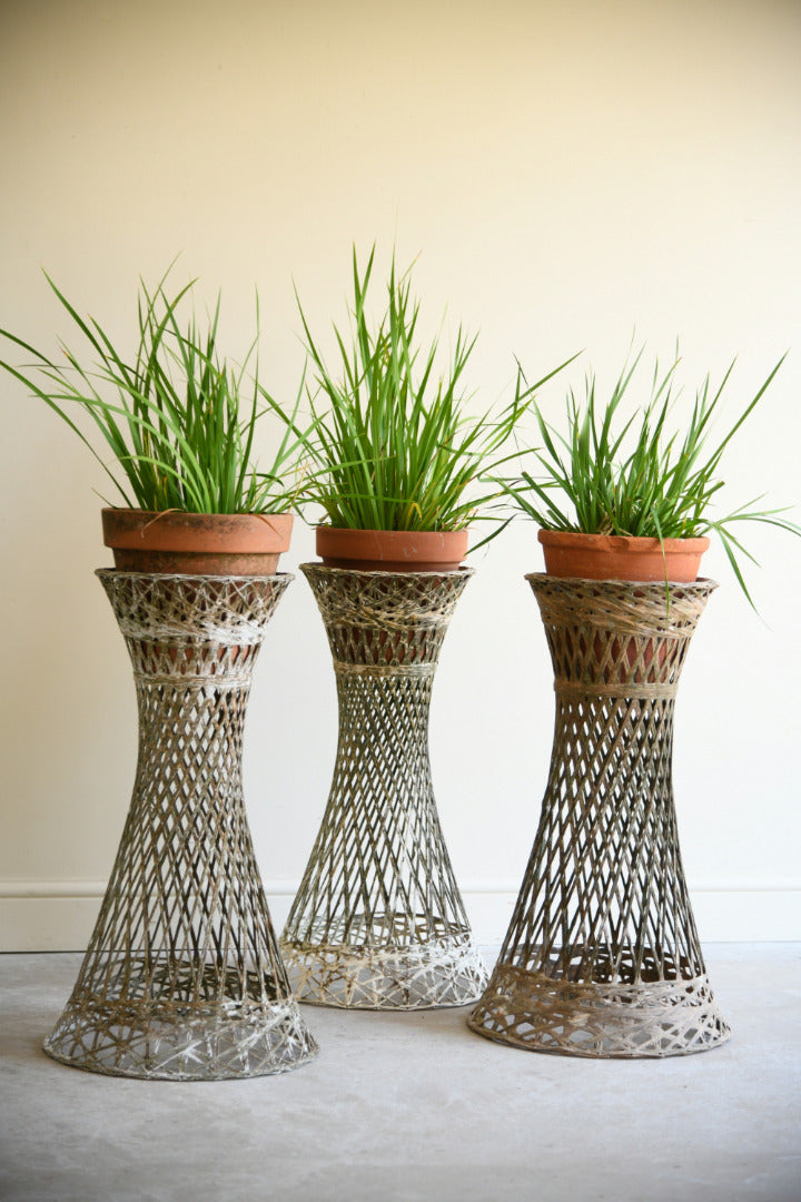 Set of 3 Vintage Fibreglass Plant Stands Russell Woodard Style