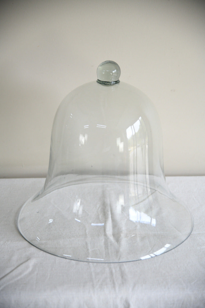 Large Hand Blown Glass Bell Cloche