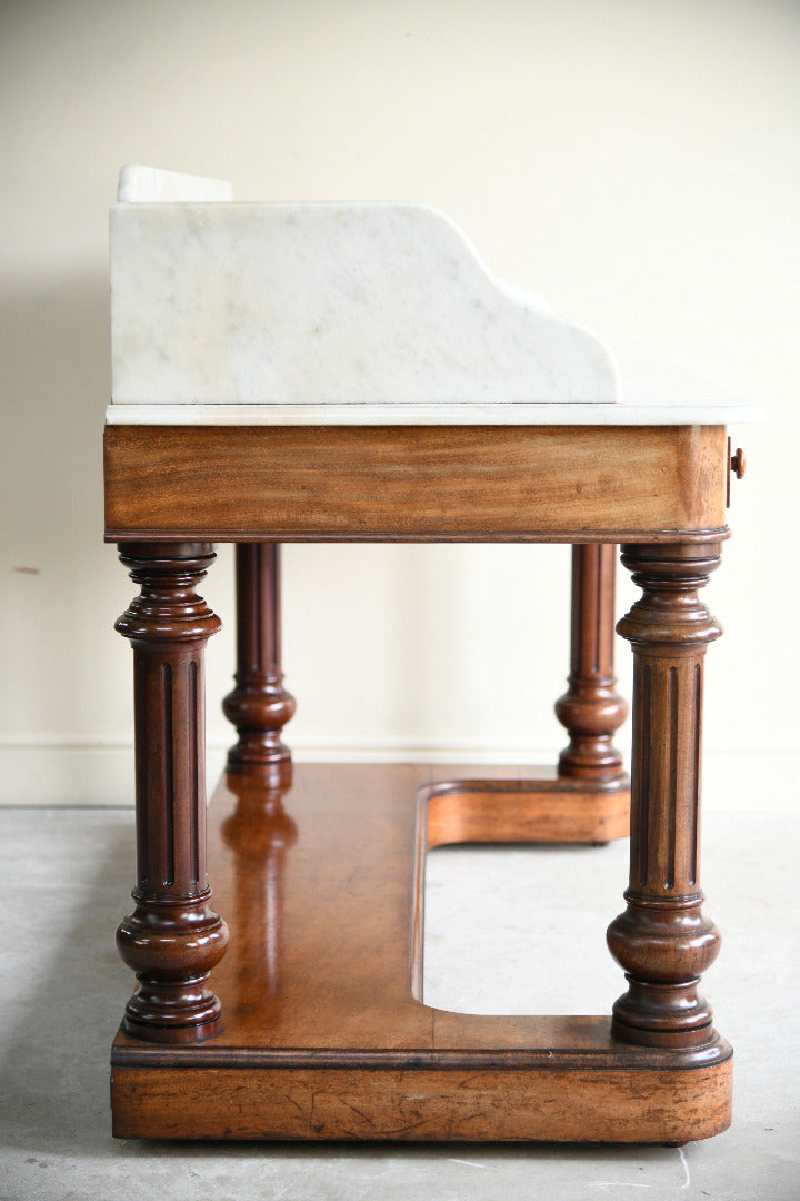 Victorian Mahogany & Marble Washstand