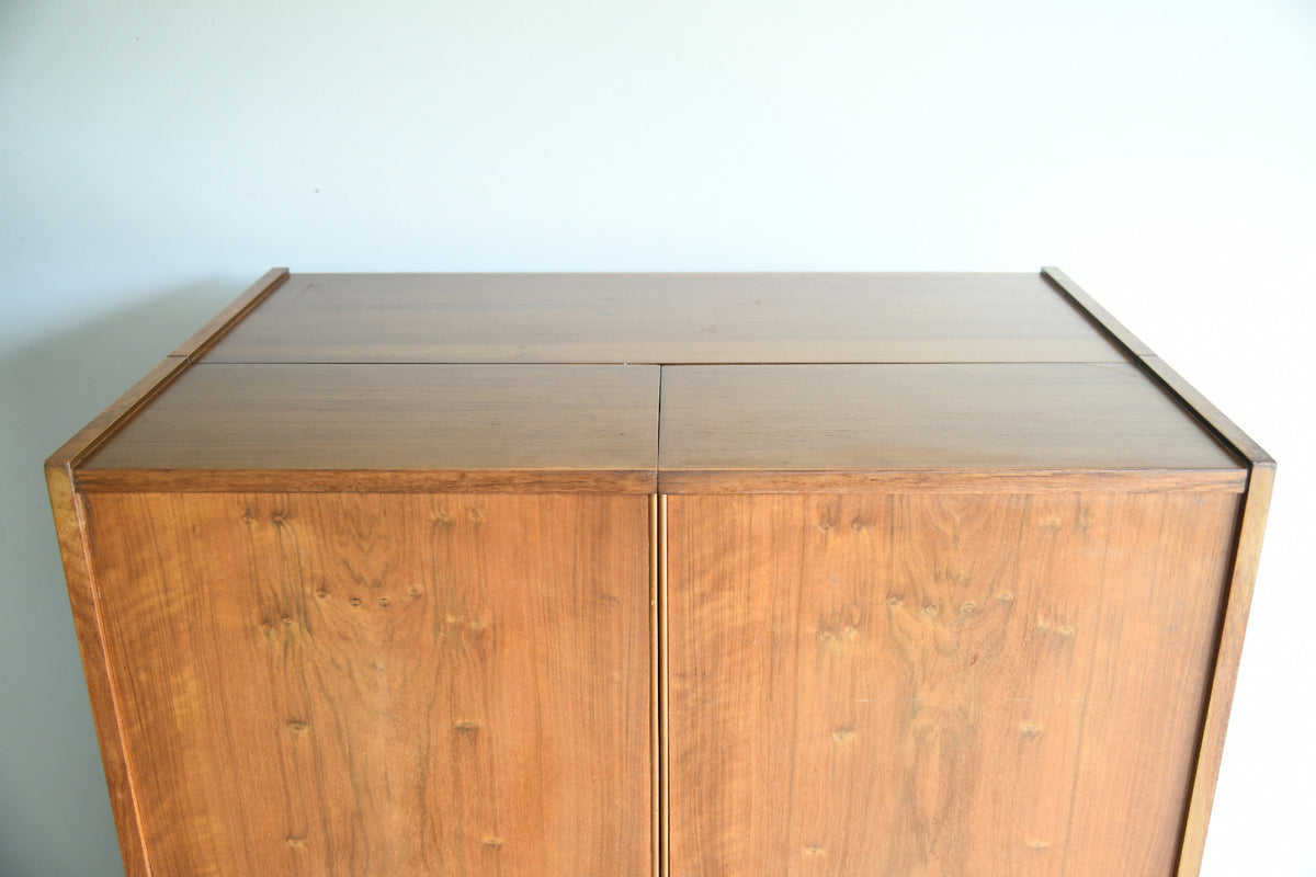 Mid Century Newcraft Home Office Folding Desk Cabinet