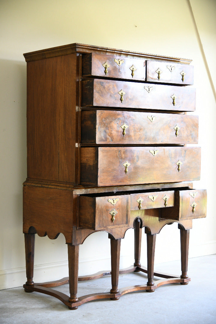 Antique 18th Century Style Walnut Chest on Stand / Tallboy