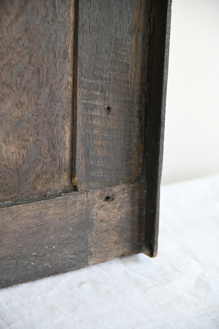Antique Carved Oak Wall Panel