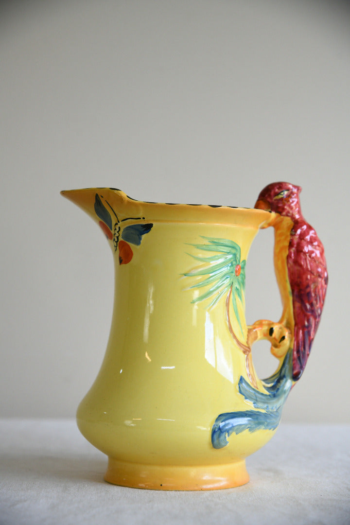 Art Deco Burleigh Ware Parrot Handle Jug