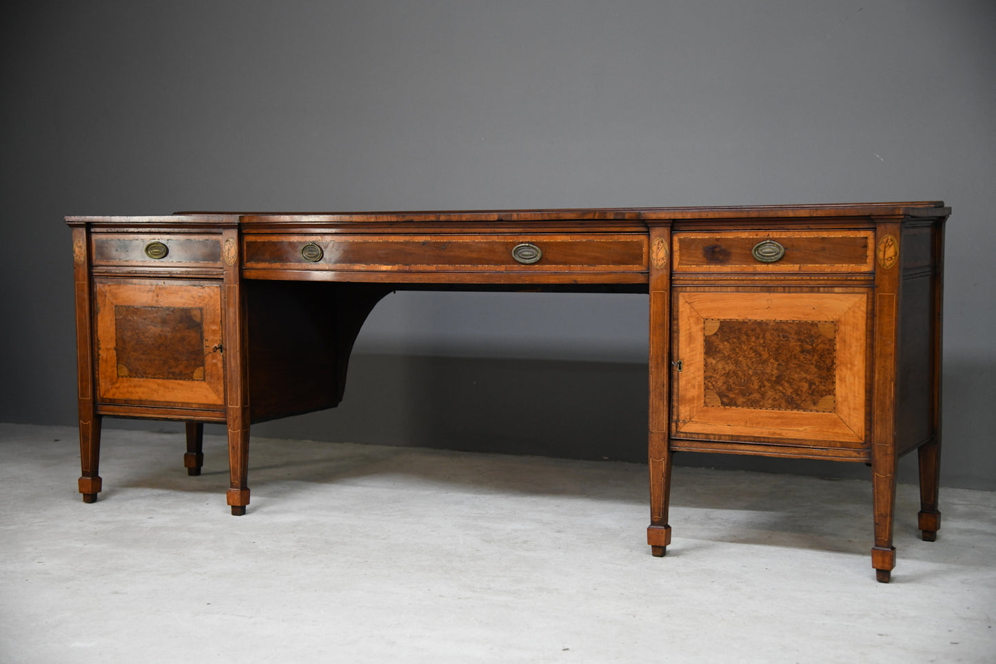 Large Sheraton Style Mahogany Sideboard