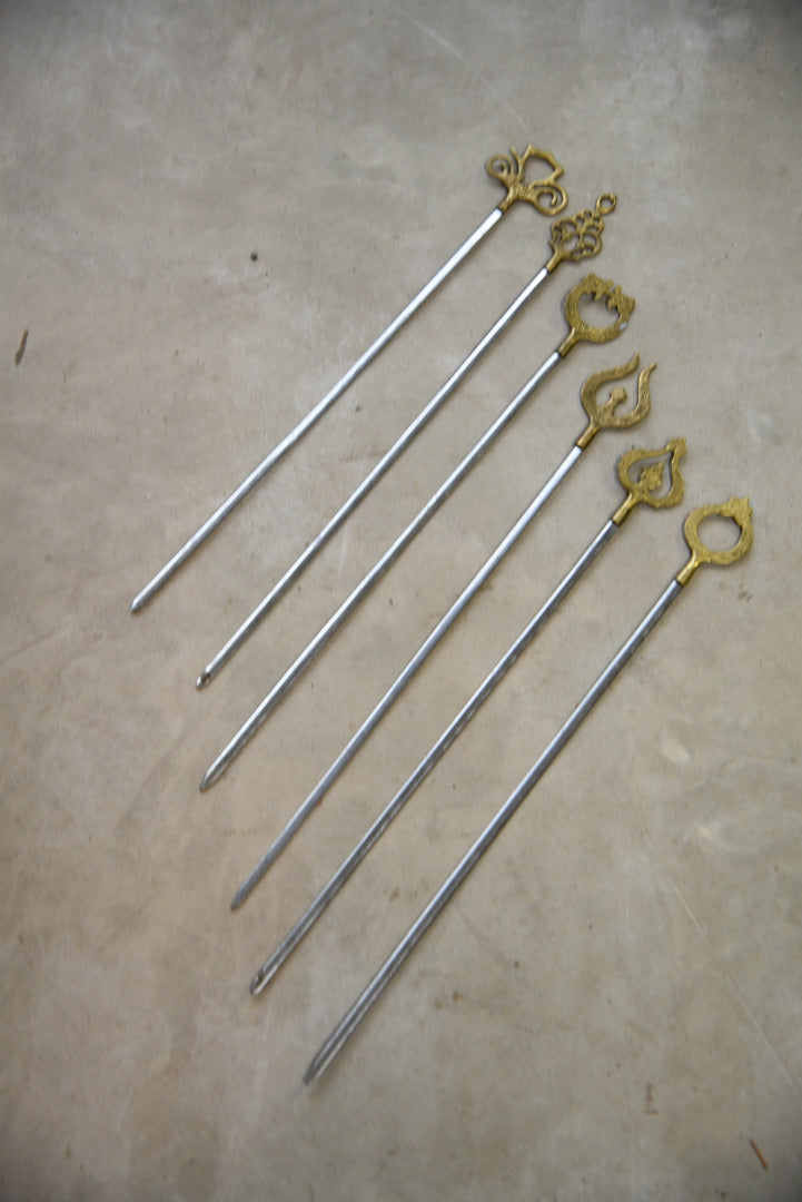 Large Brass Skewers