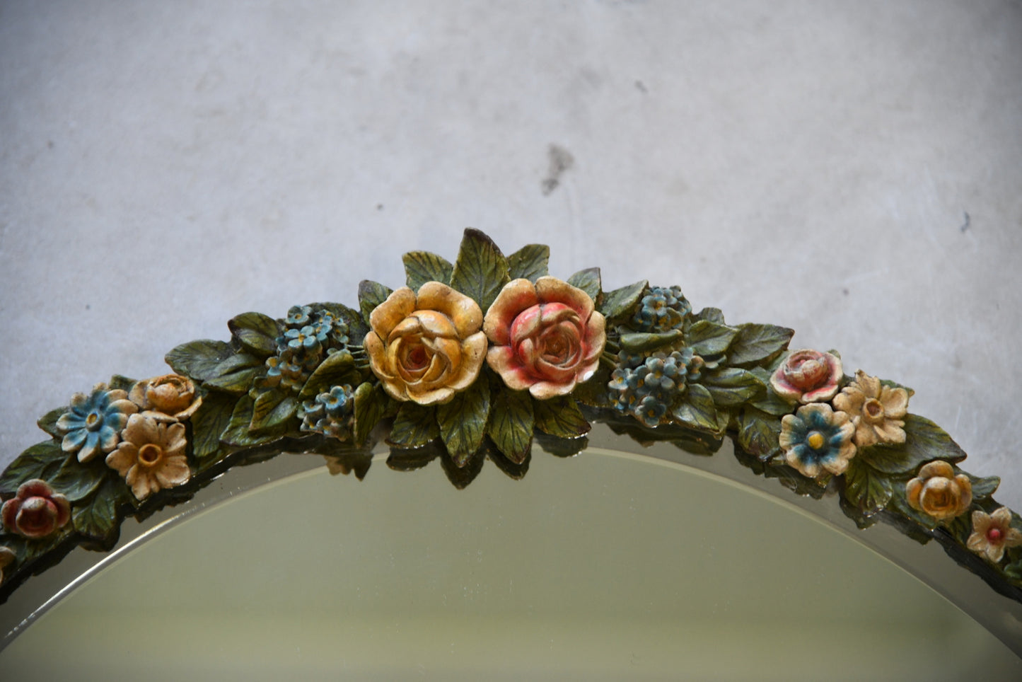 Large Vintage Barbola Style Mirror