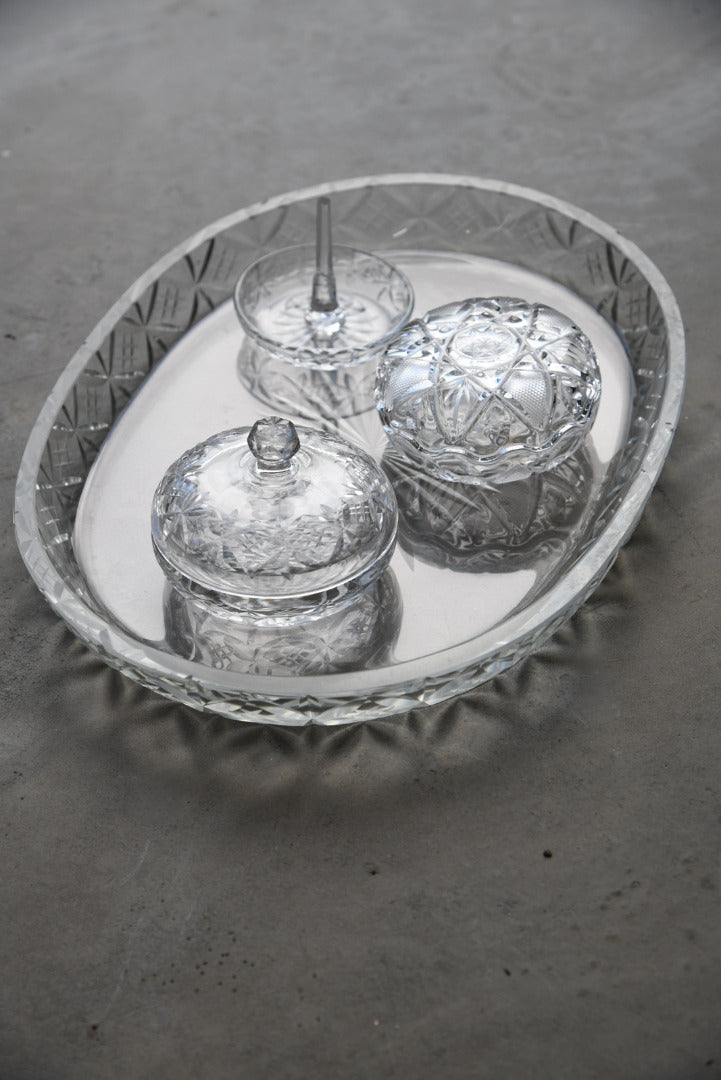 Cut Glass Dressing Table Set – Kernow Furniture