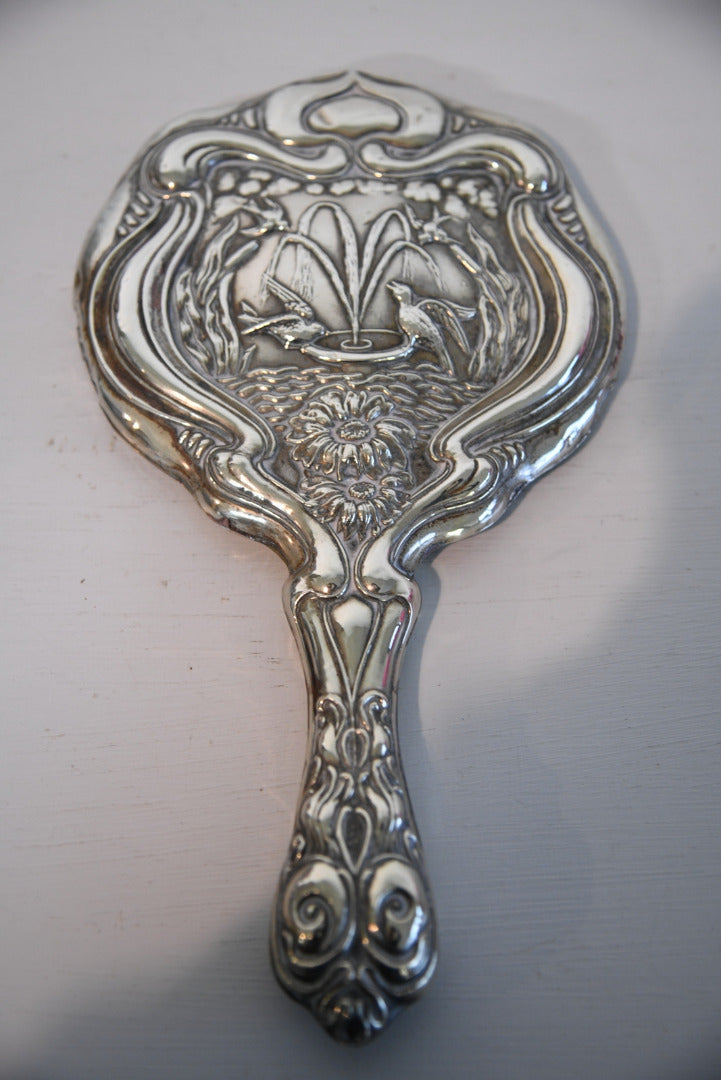 Art Nouveau Hand Mirror