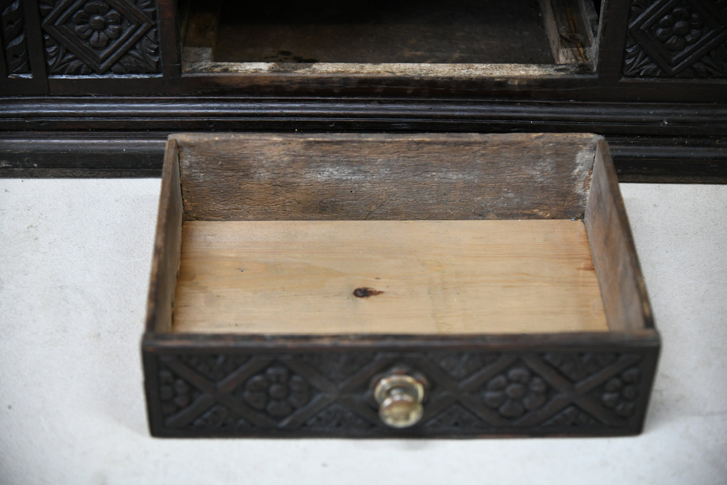 Oak Hanging Corner Cupboard