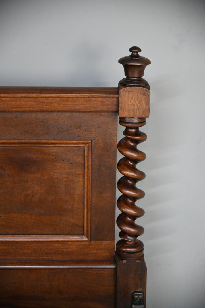 Antique Mahogany Double Bed Frame