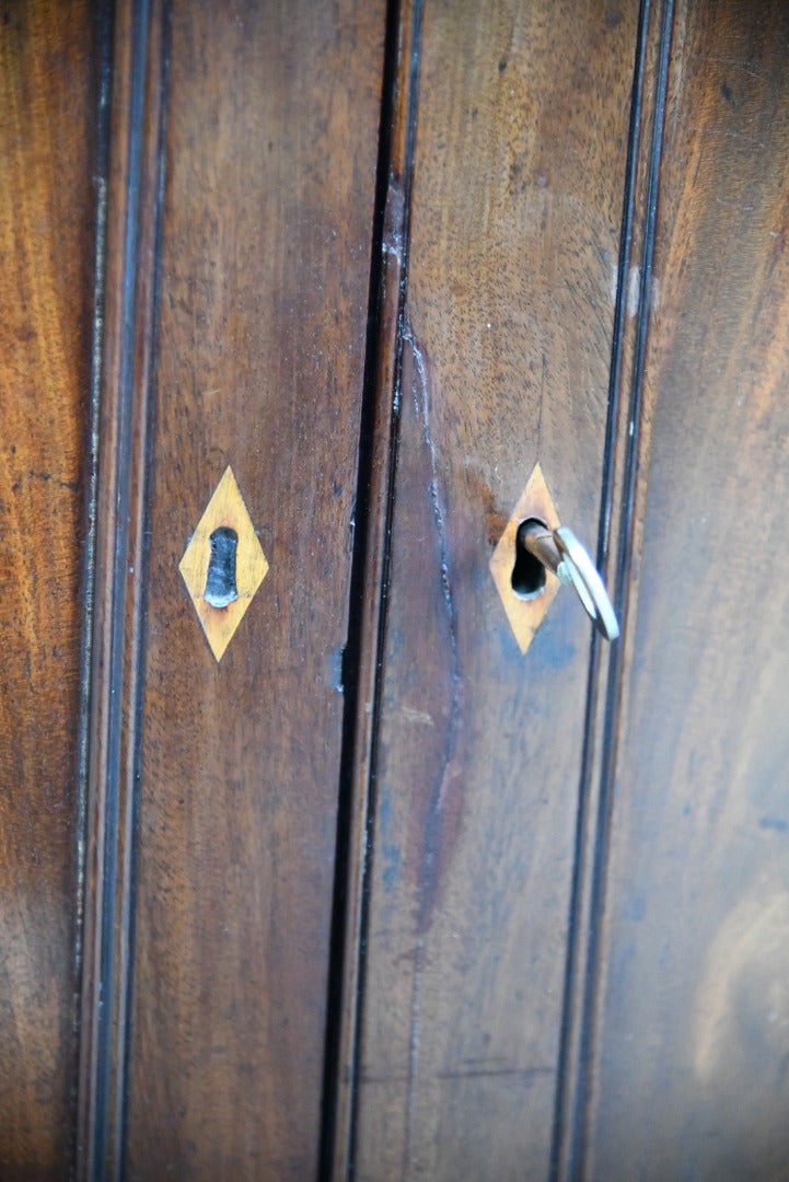 Antique Mahogany Corner Cupboard