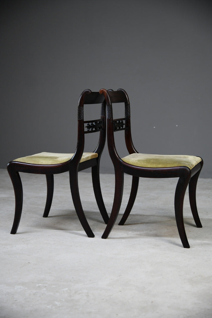 Pair Early 19th Century Dining Chairs