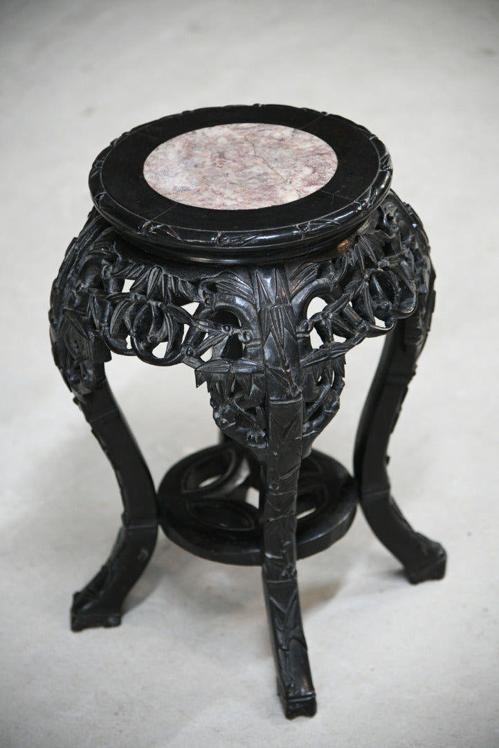 Chinese Ebonised Plant Stand