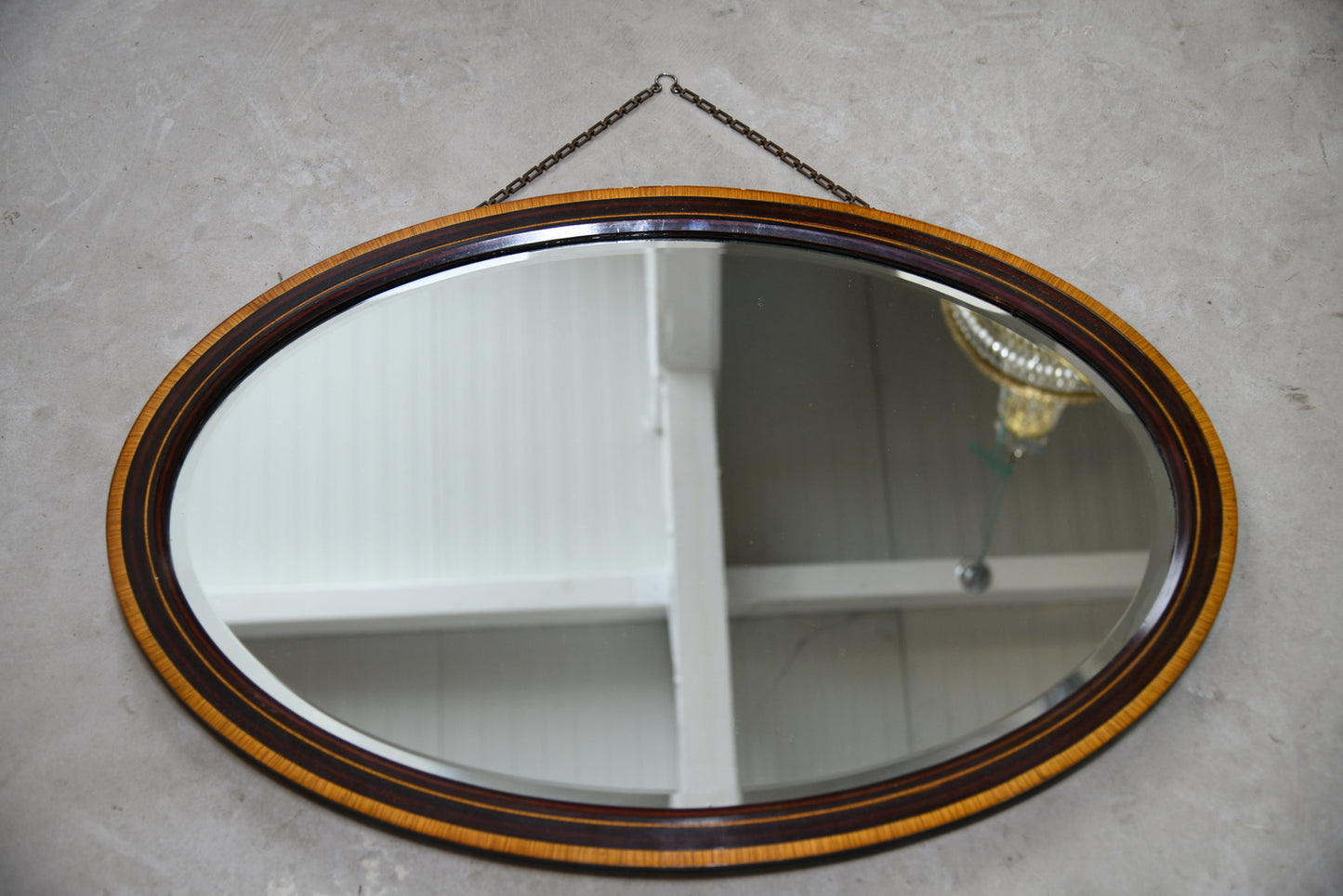 Vintage Oval Wall Mirror