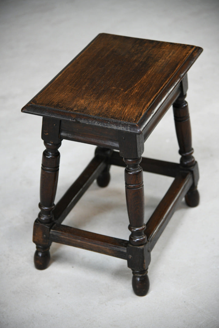 Rustic Oak Joint Stool