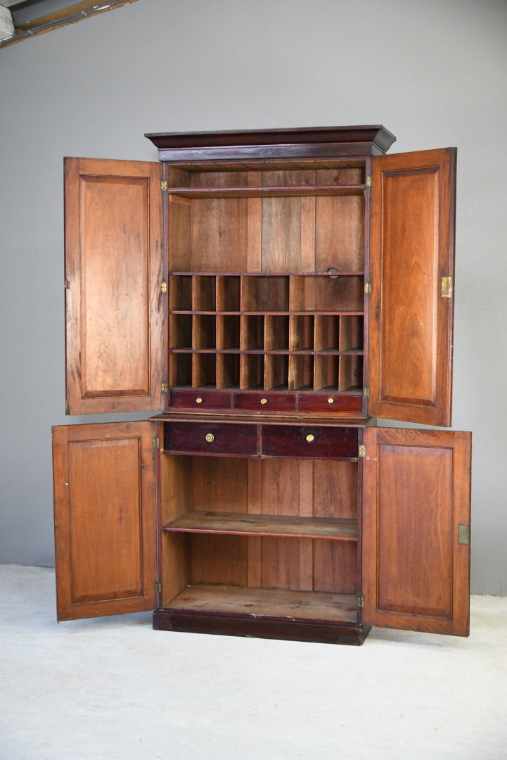 Antique Mahogany Housekeepers / Estate Cupboard