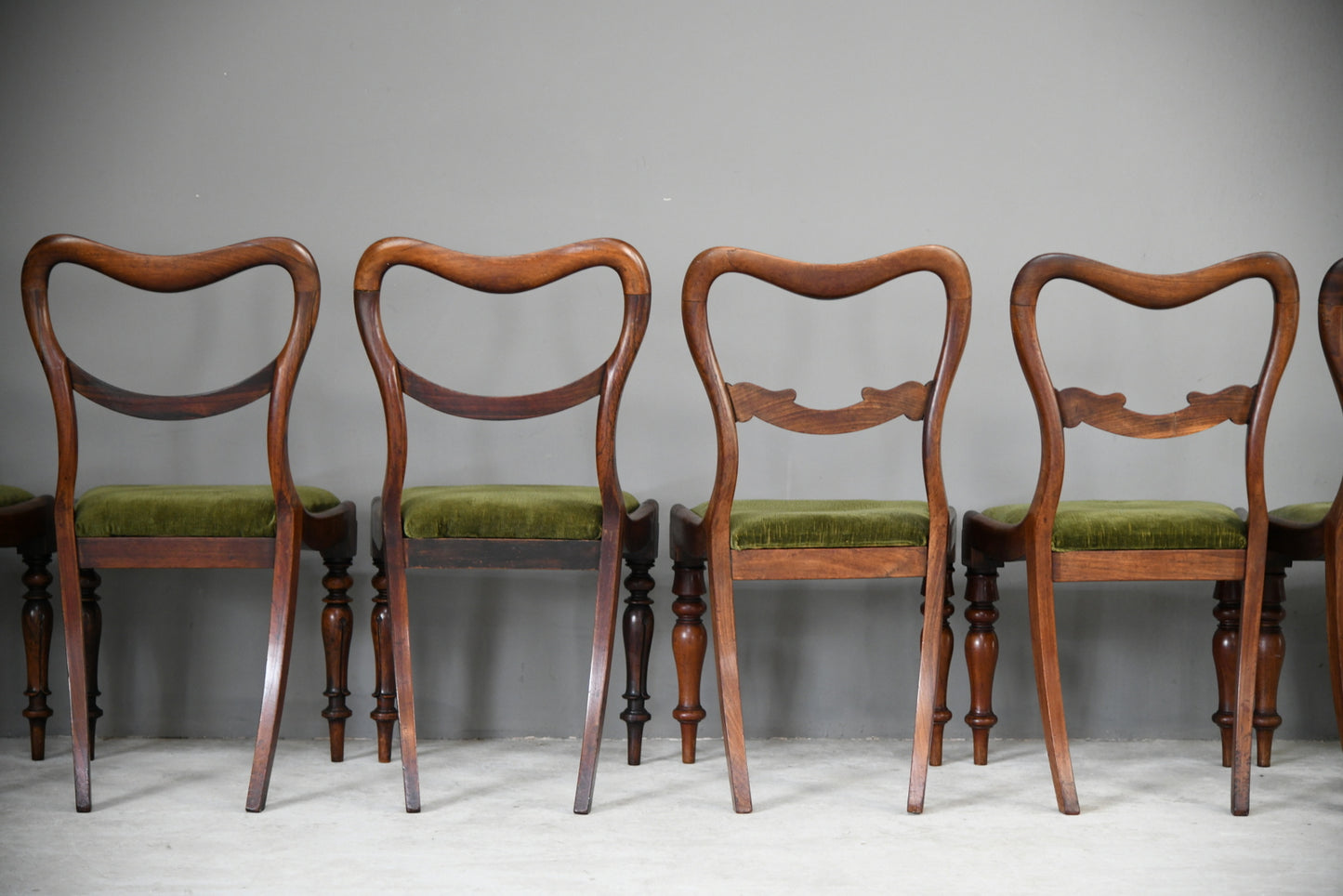 6 Harlequin Victorian Rosewood Dining Chairs