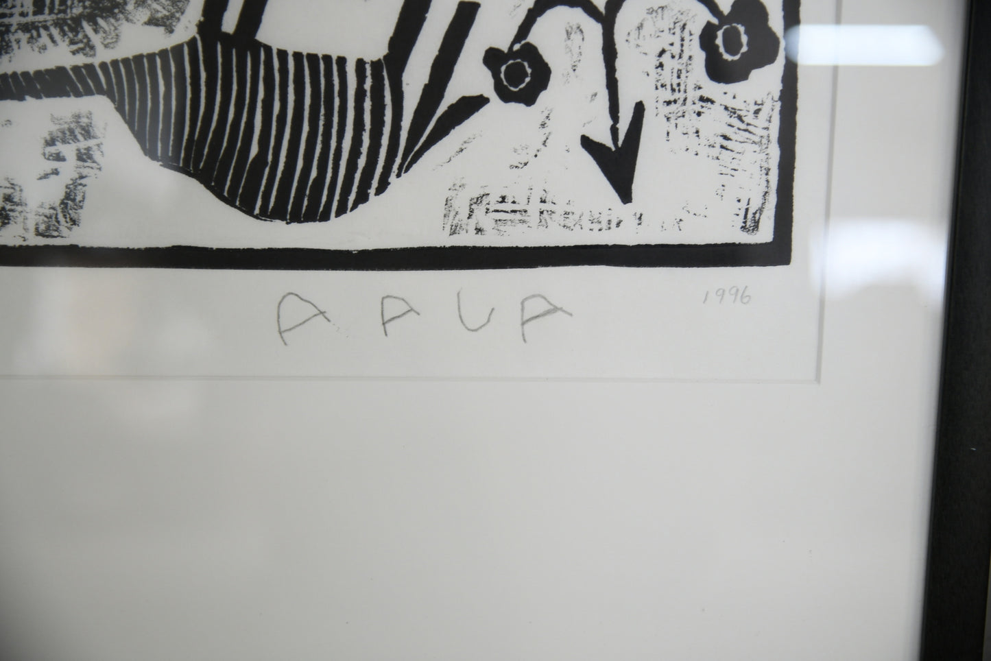 African Lino Cut Print