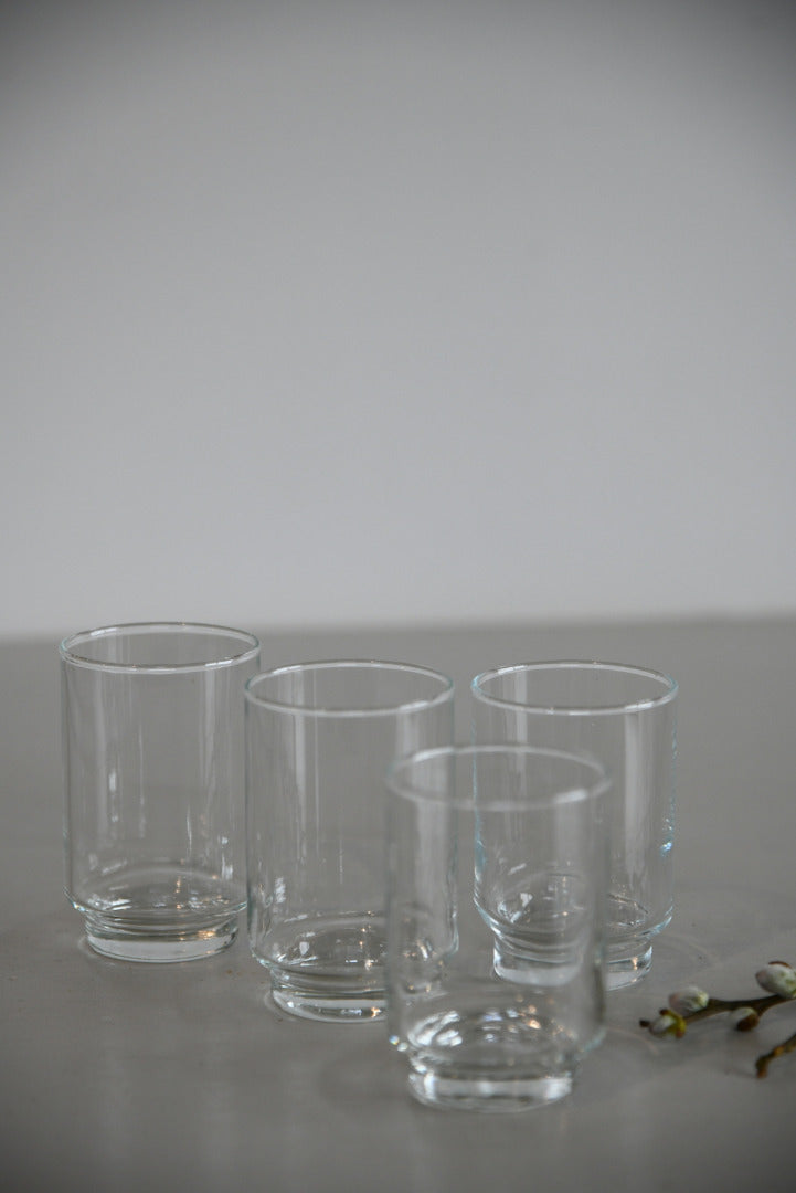 4 Vintage Small Water Glass