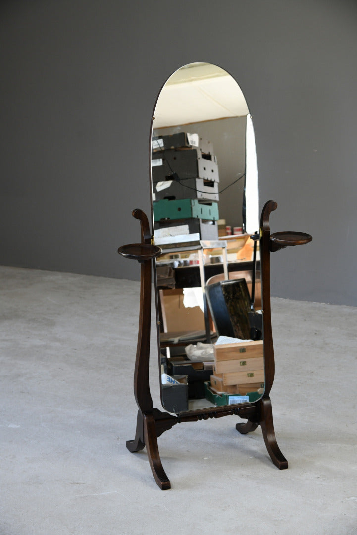 Mahogany Cheval Mirror