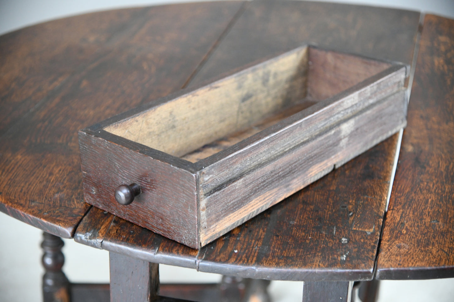 17th Century Oak Drop Leaf Table