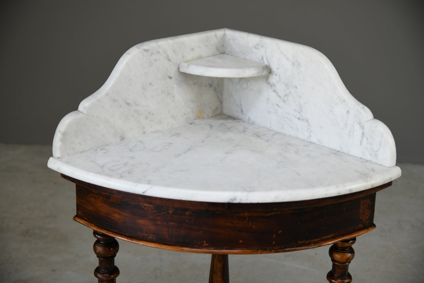 Antique Marble Corner Washstand